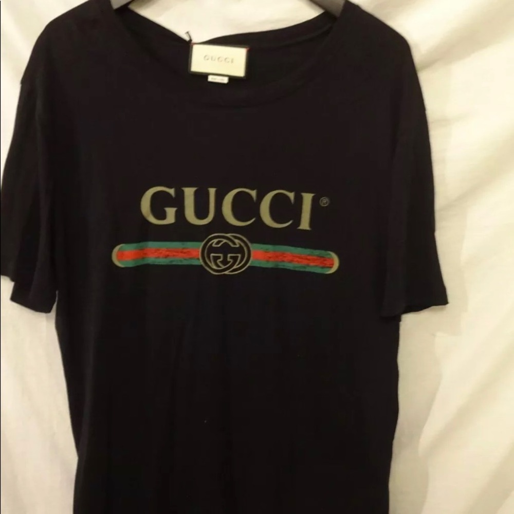 Gucci Oversize washed T-shirt with logo